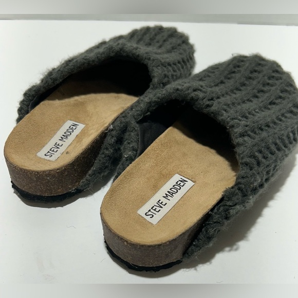 Steve Madden Versa Slipper Grey Knit Size 7 - Picture 2 of 4